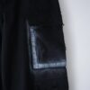 "ANARCHY" white spray "BORO" custom multi pocket tech pants
