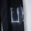 "ANARCHY" white spray "BORO" custom multi pocket tech pants