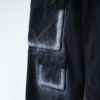 "ANARCHY" white spray "BORO" custom multi pocket tech pants