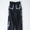 "ANARCHY" white spray "BORO" custom multi pocket tech pants
