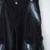"ANARCHY" white spray "BORO" custom tech pants