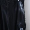 "ANARCHY" white spray crush BORO cargo pants