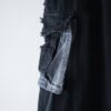 "ANARCHY" white spray crush BORO cargo pants