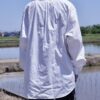"PAINT" RalphLauren green × yellow green × navy paint shirt