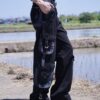 "ANARCHY" fade spray "BORO" custom tech pants
