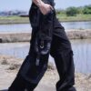 "ANARCHY" fade spray "BORO" custom tech pants