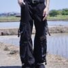 "ANARCHY" fade spray "BORO" custom crush tech pants