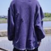 "ANARCHY" fade white spray × crush BORO sweat