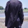 "PAINT" gold × purple glossy paint shirt