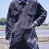 "ANARCHY × ラインストーン" star motif BORO custom shirt