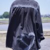 "ANARCHY × ラインストーン" star motif BORO custom shirt
