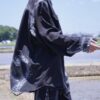 "ANARCHY × ラインストーン" star motif BORO custom shirt