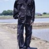 "銀箔ANARCHY" silver foil denim shirt jacket