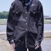 "銀箔ANARCHY" silver foil denim shirt jacket