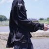 "銀箔ANARCHY" silver foil denim shirt jacket
