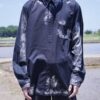 "銀箔ANARCHY" metallic silver foil remake shirt