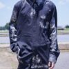 "銀箔ANARCHY" metallic silver foil remake shirt
