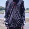 "CHINA × SPORTS" black × red China track jacket