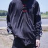 "CHINA × SPORTS" black × red China track jacket