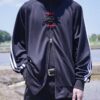 "CHINA × SPORTS" black × red China track jacket