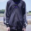 "CHINA × SPORTS" black × purple China track jacket