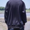"CHINA × SPORTS" black × purple China track jacket