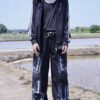 "CHINA × SPORTS" black × purple China track jacket