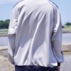 "CHINA × SPORTS" gray × navy China track jacket