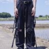 "ANARCHY" fade spray "BORO" custom crush tech pants