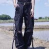 "ANARCHY" fade spray "BORO" custom crush tech pants