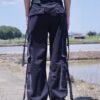 "ANARCHY" fade spray "BORO" custom crush tech pants