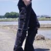 "ANARCHY" fade spray "BORO" custom crush tech pants