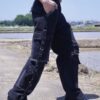 "ANARCHY" fade spray "BORO" custom crush tech pants