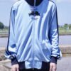 "CHINA × SPORTS" blue × pink China track jacket