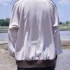 "CHINA × SPORTS" beige × blue China track jacket