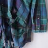 "BORO" green check hard crush BORO shirt