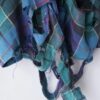 "BORO" green check hard crush BORO shirt