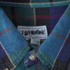 "BORO" green check hard crush BORO shirt