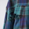 "BORO" green check hard crush BORO shirt