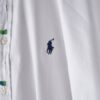"PAINT" RalphLauren green × yellow green × navy paint shirt