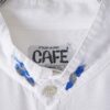 "PAINT" blue × silver paint terotero shirt
