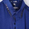 "PAINT" glossy blue body navy × violet paint shirt