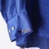 "PAINT" glossy blue body navy × violet paint shirt
