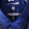 "PAINT" glossy blue body navy × violet paint shirt