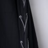 "LACE-UP" black × silver black lace-up shirt