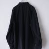 "LACE-UP" black × silver black lace-up shirt