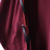 "LACE-UP" burgundy × black fake leather lace-up shirt
