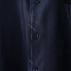 "PAINT" glossy navy body green × silver paint shirt