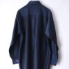 "PAINT" glossy navy body green × silver paint shirt