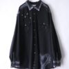 "ANARCHY × ラインストーン" star motif BORO custom shirt